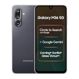Samsung Galaxy M36 5G (Velvet Black, 8 GB RAM, 256 GB Storage)| Circle to Search| Google Gemini| Corning Gorilla Glass Victus+| 7.7mm Slim| AI Enhanced 50 MP OIS Triple Camera| Unmatched Nightography