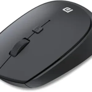 Portronics Toad 23 Wireless Optical Mouse with 2.4GHz, USB Nano Dongle, Optical Orientation, Click Wheel, Adjustable DPI(Black)