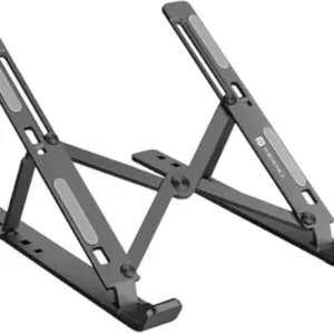 Portronics My Buddy K Portable Laptop Stand with Adjustable Height, Foldable, OverHeating Protection for Laptops & MacBooks (Grey)