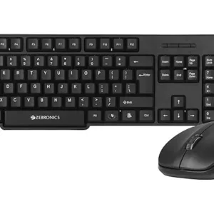 Zebronics Zeb-Companion 107 USB Wireless Keyboard and Mouse Set with Nano Receiver (Black)