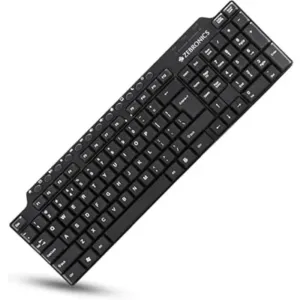 ZEBRONICS ZEB-KM2100 Multimedia USB Keyboard Comes with 114 Keys Including 12 Dedicated Multimedia Keys & with Rupee Key