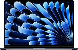 Apple 2024 MacBook Air 15″ Laptop with M3 chip: 38.91 cm (15.3″) Liquid Retina Display, 16GB Unified Memory, 512GB SSD Storage, Backlit Keyboard, 1080p FaceTime HD Camera, Touch ID- Midnight