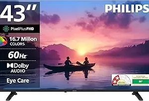 Philips 109 cm (43 inches) 6100 Series Frameless Full HD Smart LED Google TV 43PFT6130/94