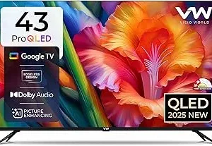 VW 109 cm (43 inches) Pro Series 4K Ultra HD Smart QLED Google TV VW43GQ1