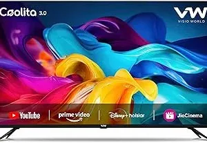 VW (Visio World 60 cm (24 inches) Linux Frameless Series HD Ready Smart LED TV VW24C3 (Black) | with 18 Months Warranty