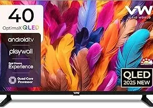 VW ( Visio World. 101 cm (40 inches) OptimaX Series Full HD Smart QLED Android TV VW40AQ1 (Black)