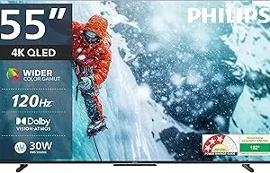 Philips 139 cm (55 inches) 8100 Series 4K Ultra HD Smart QLED Google TV 55PQT8100/94